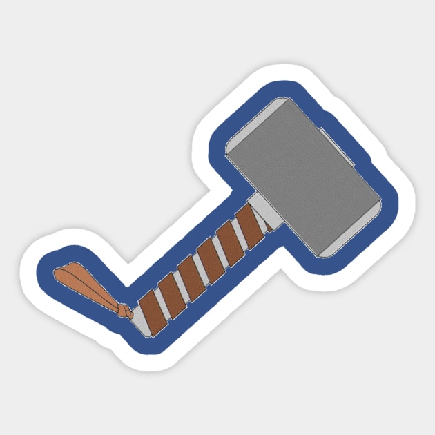 Mjolnir Sticker by jmtaylor